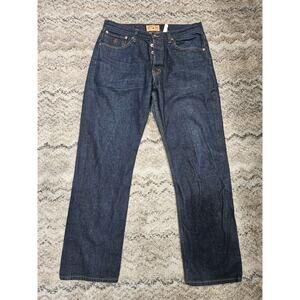 Rocawear Y2k Button Fly Blue Denim Baggy Jeans Men's Size 38X34